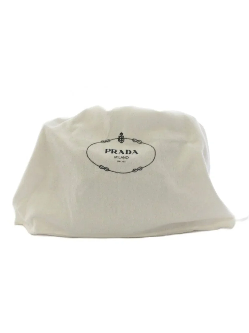 Prada Tote Shoulder Bag 2-Way Triangle Logo Beige KH